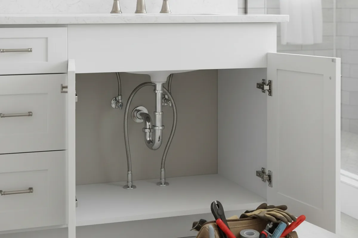 Finished fixture set after Gas Line Repair in Atoka